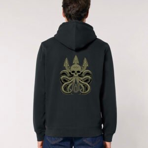 džemperis su kapišonu „Octopus“ juodas