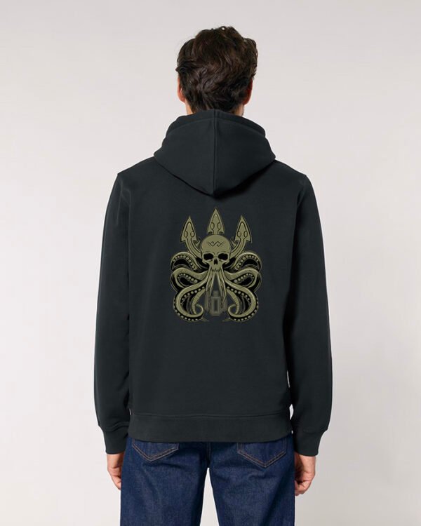 džemperis su kapišonu „Octopus“ juodas