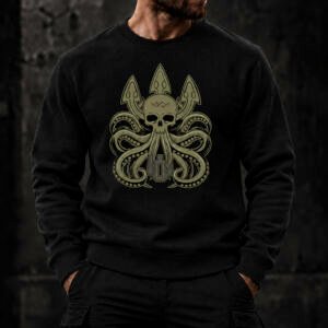 PaganEDC džemperis Octopus iš priekio