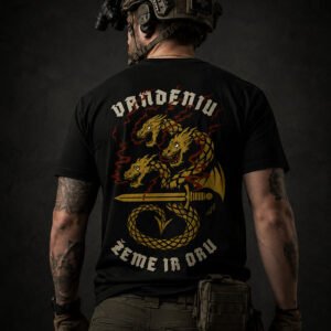 Marškinėliai „Vandeniu, žeme ir oru“