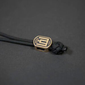 Žalvarinis karoliukas "Gedimino stulpai"